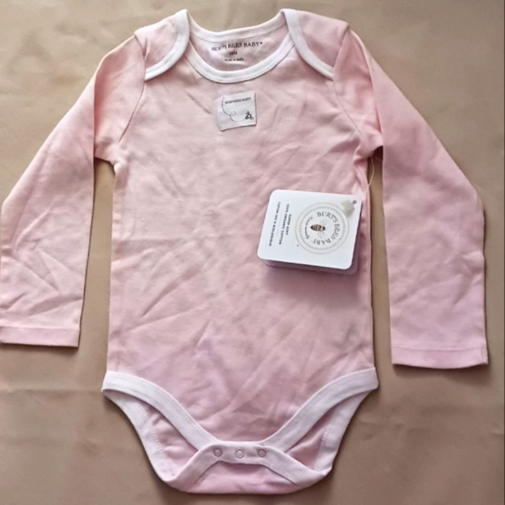 Burt's Bees Baby Onesie Pink 18M NWT